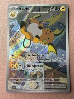 Pokemon TCG Raichu 211/193 IR Illustration Paldea Evolved - Image 1