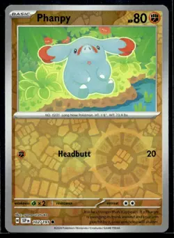 Phanpy - 102/191 - Reverse Holo - Surgung Sparks Pokemon TCG | Buy 3 Get 5 Free - Image 1