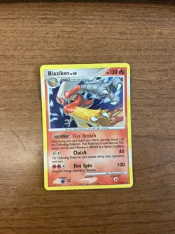 Blaziken LV.59 3/127 Holo Rare Platinum Pokemon Card 2009 Near Mint - Image 1