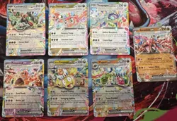 Lot of 7 Surging Sparks EX POKEMON TCG Cyclizar, Tatsugiri, Terapagos, and More! - Image 1
