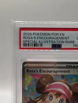2026 POKEMON POR EN-PERFECT ORDER #123 ROSA'S ENCOURAGEMENT PSA 10 - Image 3