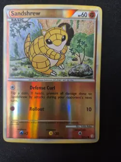 Sandshrew 79/123 HeartGold & SoulSilver Pokemon Lightly Played (Reverse Holo) - Image 1