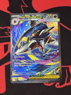 Mega Sharpedo ex 127/094 Pokemon TCG Me02: Phantasmal Flames SIR Holo - Image 1