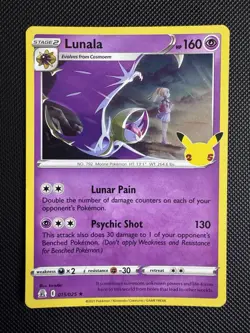Pokemon TCG 25th Anniversary Celebrations - 15/25 Lunala - Image 1