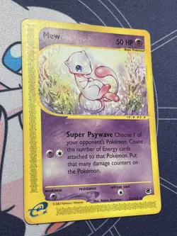 Pokemon Mew 55/165 Expedition Base Set Non-Holo Rare Unlimited English 2002 - Image 1