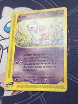 Pokemon Mew 55/165 Expedition Base Set Non-Holo Rare Unlimited English 2002 - Image 2