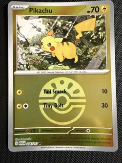 Pikachu 055/217 (Friend Ball) Reverse Holo | ME: Ascended Heroes Pokemon NM - Image 1