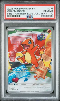 POKEMON FIRST PARTNER ILLUSTRATION PSA 10 SEQUENTIAL SET 37 38 39 GEN 1 KANTO - Image 4