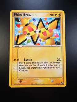 Pokemon 2006 Pop Series 3 16/17 Pichu Bros Non-Holo Regular - Image 1