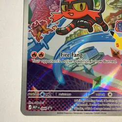 Pokemon TCG Mega Evolutions Litten Illustration Rare #44 Black Star Promo NM - Image 5