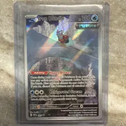 Iron Bundle 066 Paradox Rift Black Star Promo Full Art Holo Pokemon TCG NM/M - Image 1