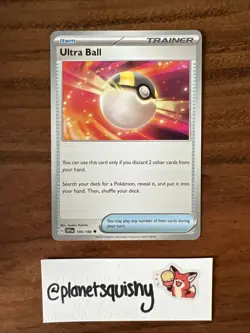 Pokemon TCG - Ultra Ball 196/198 - Uncommon - Scarlet & Violet Base Set - NM - Image 1