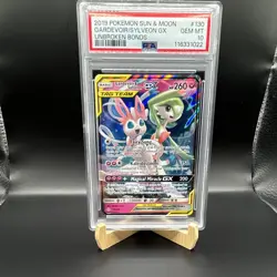 Pokemon Unbroken Bonds Gardevoir & Sylveon GX TAG TEAM 130/214 PSA 10 - Image 1