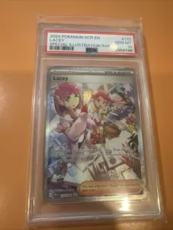 2024 Pokemon SCR EN Lacey SIR PSA 10 - Image 1