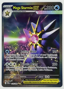 Pokemon TCG Perfect Order Mega Starmie EX Special Illustration Rare SIR 118/088 - Image 1