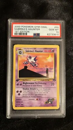 Pokemon 2000 Gym Challenge 1st Edition #55 Sabrina's Haunter PSA 10 - Image 3