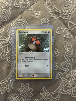 Hoothoot 59/115 - Pokemon TCG 2005 - Unseen Forces - Reverse Holo Stamped - NM - Image 1