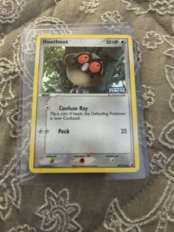 Hoothoot 59/115 - Pokemon TCG 2005 - Unseen Forces - Reverse Holo Stamped - NM - Image 2