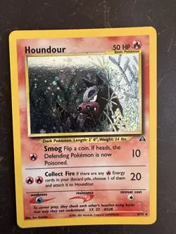 Pokemon TCG Houndour 5/75 Holo Unlimited Neo Discovery NM Rare *Excellent* - Image 1