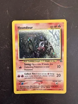 Pokemon TCG Houndour 5/75 Holo Unlimited Neo Discovery NM Rare *Excellent* - Image 2