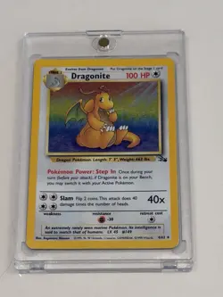 Pokemon TCG Dragonite Holo Rare Unlimited Mod Fossil 4/62 - Image 5