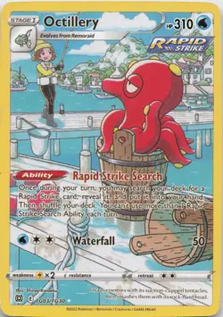 Octillery TG03/TG30 Holo Brilliant Stars Trainer Gallery Pokemon MP - Image 1