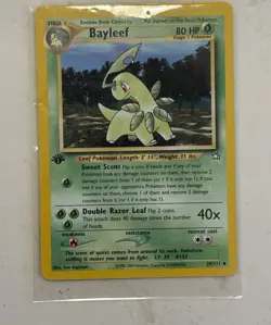 Pokemon TCG Neo Genesis 1st Edition Bayleef 29/111 80 HP Uncommon 2000 WOTC - Image 1