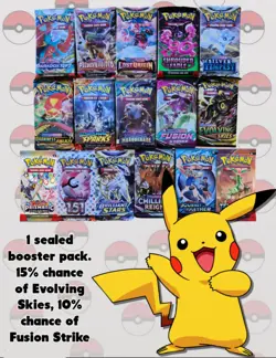 Pokemon Mystery Box - Packs, Singles, Stickers & More - 25% Chance Of ES or FS - Image 3