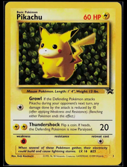 Genuine 1999 Pokemon Cards Ivy Pikachu Black Star League Promo - Authentic WOTC - Image 1