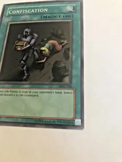 Yugioh - Confiscation - MRL-038 - Super Rare - Unlimited Edition - Played - Image 3