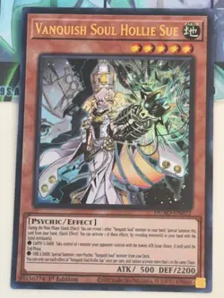 Yugioh 1x Vanquish Soul Hollie Sue Ultra Rare DUAD-EN022 1st Edition Near Mint - Image 2