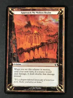 MTG Archenemy #3 Approach My Molten Realm (Oversize Card) 3.5x5" MP - Image 1