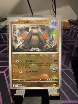 Terrakion Poke Ball #54 Holo Pokemon Sv11W: White Flare Card - Image 1