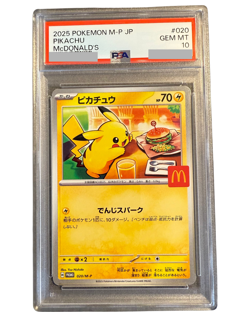 PSA 10 Pikachu 020/M-P McDonald's Happy Set Promo 2025 Pokemon Card Japanese - Image 1