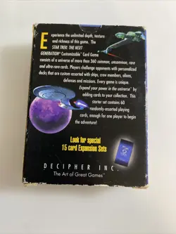 STAR TREK TNG Customizable Card Game 60 card starter LIMITED EDITION zab - Image 2