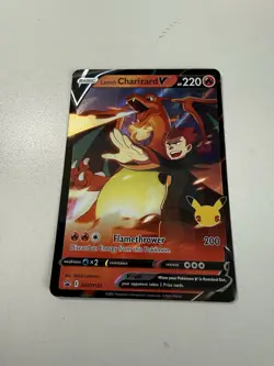 Pokemon TCG Lance's Charizard v SWSH133 Celebrations Black Star Promo Holo - Image 1