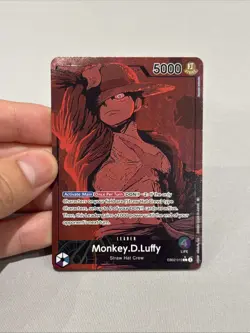 One Piece TCG Luffy EB02-010 Alternate Made Holo Textured Card - Image 1