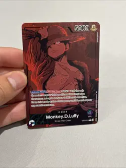 One Piece TCG Luffy EB02-010 Alternate Made Holo Textured Card - Image 3