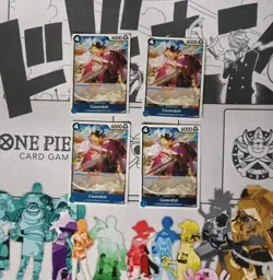 4 X OP10-045 Cavendish PLAYSET Rare One Piece Tcg Royal Blood - Image 1