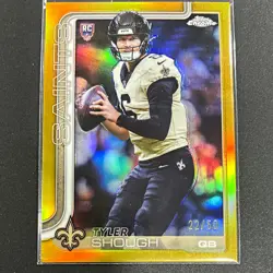 2025 topps chrome true gold Tyler Shough rookie card /50 - Image 1