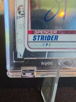 Spencer Strider Autograph 1/1 Topps Archives Signature First Bowman On Card Auto - Image 5