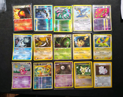Pokemon TCG 15 Card Mix Foil Lot + Typhlosion Prime, Pichu Promo 35 2001 Vintage - Image 1