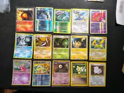 Pokemon TCG 15 Card Mix Foil Lot + Typhlosion Prime, Pichu Promo 35 2001 Vintage - Image 2