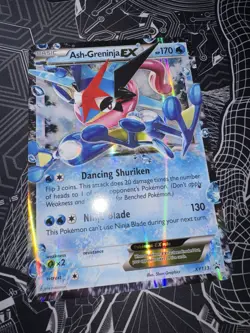 JUMBO/OVERSIZED Ash-Greninja EX (XY Black Star Promo Card) XY133 NM/LP - Image 1