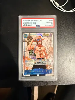 PSA 10 Portgas D Ace OP13 119 SEC ALT Art One Piece Japanese Card Rare - Image 1