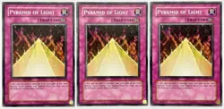 3 x MOV-EN004 Pyramid of Light - Common 1st Edition LP/NM YuGiOh Card - Image 1