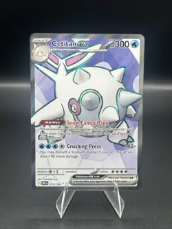 🔥🔥💯Pokemon TCG Cetitan EX Full Art Ultra Rare Holo Card 210/182 - Image 1