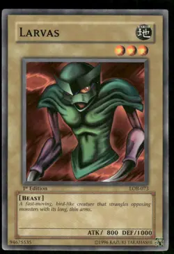 Larvas 1996 1st Edition Yu-Gi-Oh! TCG Card (NM) - Image 1