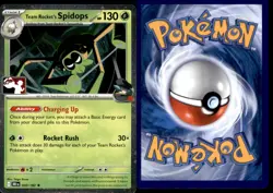 Team Rocket's Spidops 020/182 R Prize Pack Series Cards Pokemon NM - Image 3