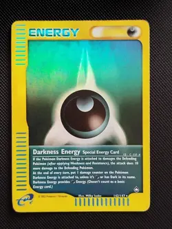 (MP) Darkness Energy 142/147 2002 Aquapolis Reverse Holo Pokemon Card - Image 1